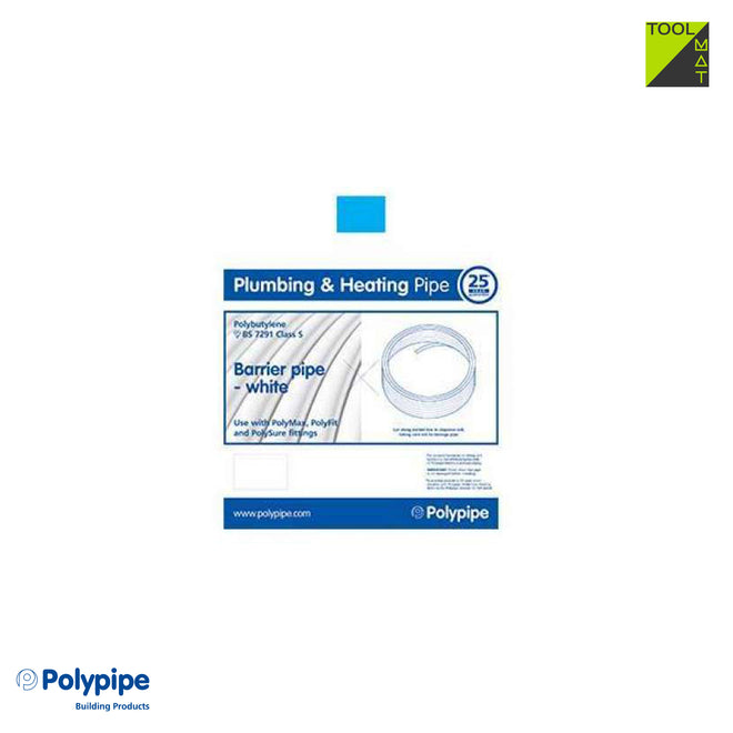 Barrier Polybutylene Pipe Coil (White) 15mm X 150 Metre Barrier