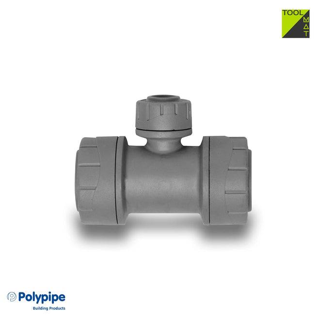 Branch Reduced Spigot Tee 22mm X 22mm X 15mm (Not Suitable For Use With Compression Fittings)