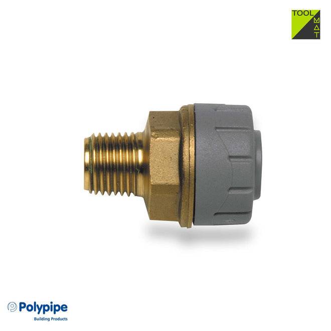 Male BSP Adaptor 28mm x 1” (DZR Brass Body) (Taper BSP threads to BS21 only use PTFE tape to seal threads)