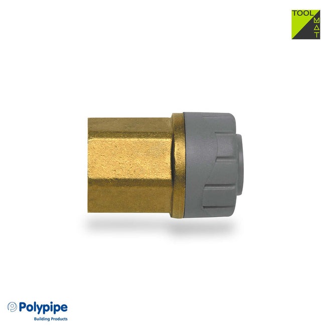 Female BSP Adaptor 10mm X 1/4” (DZR Brass Body) (Parallel BSP Threads To BS21 Only Use PTFE Tape To Seal Threads)