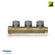 Brass Single Sided Manifold Unvalved (Brass) 15mm x 3/4” Female/Male BSP 2 Port (Use PTFE tape to seal threads)