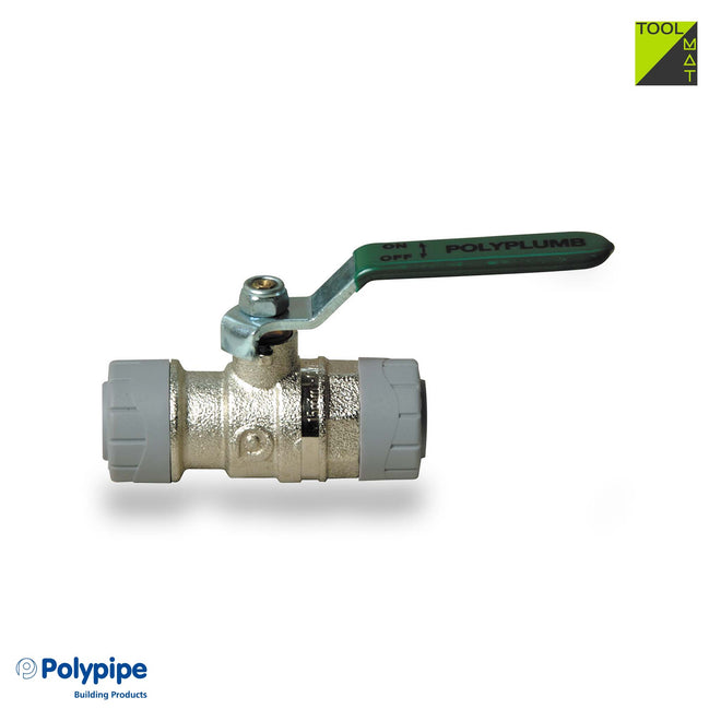 Quarter Turn Ball Valve 15mm (Nickel Plated Brass)